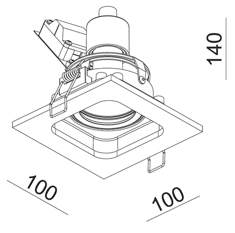 Artdelight Downlight Moggio 1-Licht GU10 weiß schwarz Artdelight Downlight Moggio 1-Licht GU10 weiß schwarz