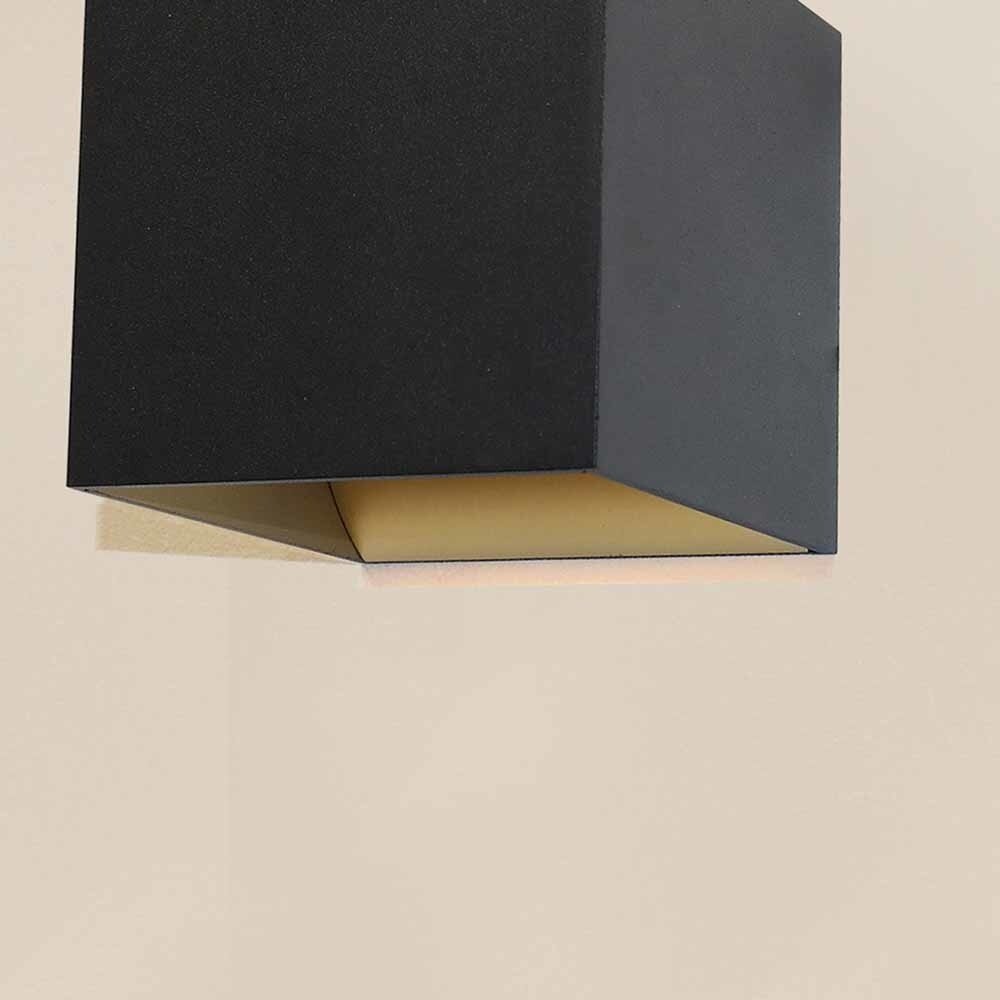 Artdelight Wandleuchte Gymm 10x10 cm exkl. G9 schwarz gold Artdelight Wandleuchte Gymm 10x10 cm exkl. G9 schwarz gold