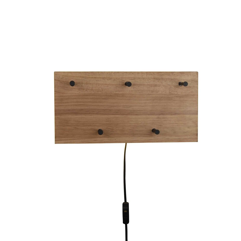 Mirrors and more Kleiderständer Romy LED 40 x 20 cm 5 Haken Holz Mirrors and more Kleiderständer Romy LED 40 x 20 cm 5 Haken Holz