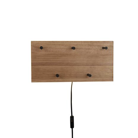 Mirrors and more Kleiderständer Romy LED 40 x 20 cm 5 Haken Holz Mirrors and more Kleiderständer Romy LED 40 x 20 cm 5 Haken Holz