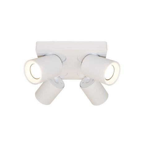 Artdelight Spot Megano 4-Licht quadratisch weiß Artdelight Spot Megano 4-Licht quadratisch weiß