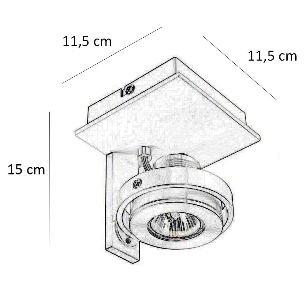 Artdelight Spot Meist 1 Licht weiß Artdelight Spot Meist 1 Licht weiß