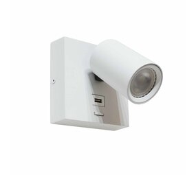 Artdelight Wandleuchte Master USB weiß Artdelight Wandleuchte Master USB weiß
