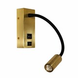 Artdelight Wandleuchte Easy USB matt gold Artdelight Wandleuchte Easy USB matt gold