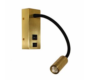Artdelight Wandleuchte Easy USB matt gold Artdelight Wandleuchte Easy USB matt gold