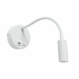 Artdelight Wandleuchte Flex USB weiß Artdelight Wandleuchte Flex USB weiß