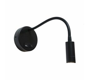 Artdelight Wandleuchte Flex USB schwarz Artdelight Wandleuchte Flex USB schwarz
