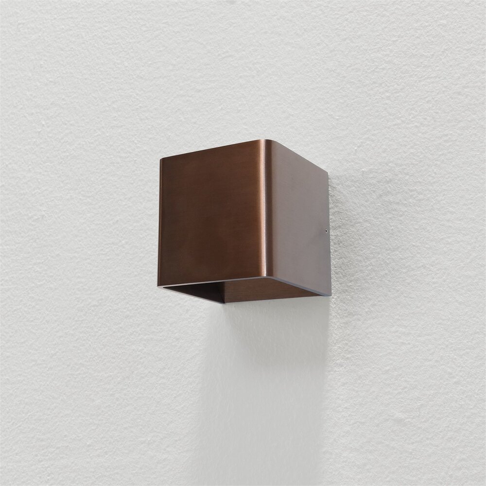 Artdelight Wandleuchte Fulda 10x10 cm hell bronze Artdelight Wandleuchte Fulda 10x10 cm hell bronze