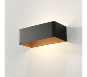 Artdelight Wandleuchte Mainz 20 x 7 cm schwarz gold Artdelight Wandleuchte Mainz 20 x 7 cm schwarz gold