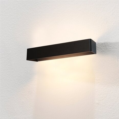Artdelight Wandleuchte Mainz XL 50 x 7 cm schwarz Artdelight Wandleuchte Mainz XL 50 x 7 cm schwarz