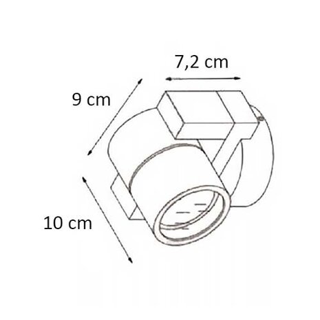 Artdelight Wandleuchte Einfach Aluminium Artdelight Wandleuchte Einfach Aluminium