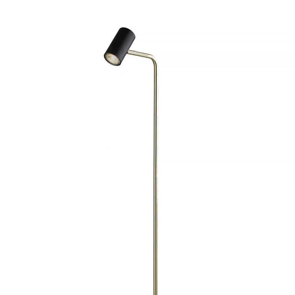 Highlight Stehleuchte Burgos 1 Licht H 134 cm Schwarz Gold Highlight Stehleuchte Burgos 1 Licht H 134 cm Schwarz Gold