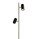Highlight Stehleuchte Burgos 2 Licht H 142 cm Schwarz Gold Highlight Stehleuchte Burgos 2 Licht H 142 cm Schwarz Gold