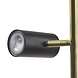 Highlight Stehleuchte Burgos 2 Licht H 142 cm Schwarz Gold Highlight Stehleuchte Burgos 2 Licht H 142 cm Schwarz Gold