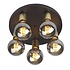 Deckenleuchte Basiq 5 Lichter Ø 30 cm exkl. E27 schwarz gold Deckenleuchte Basiq 5 Lichter Ø 30 cm exkl. E27 schwarz gold