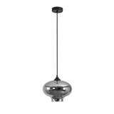 Artdelight Hängeleuchte Toronto Ø 27 cm Rauchglas schwarz Artdelight Hängeleuchte Toronto Ø 27 cm Rauchglas schwarz