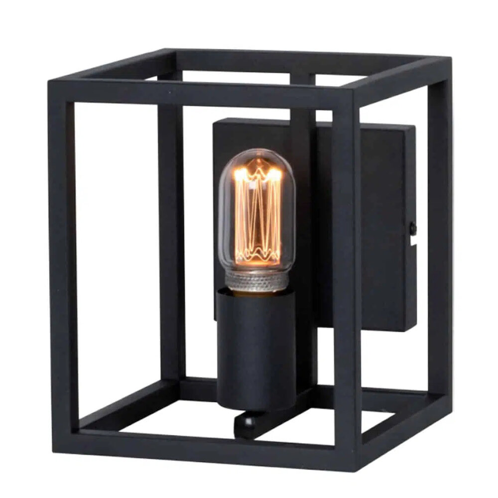 Freelight Wandleuchte Novanta B 18 cm H 21 cm Schwarz