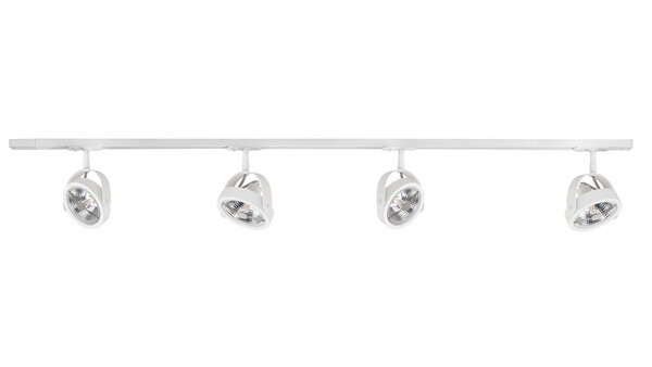 Highlight Trackline Schienensystem 150 cm + 4 Malta Strahler weiß Highlight Trackline Schienensystem 150 cm + 4 Malta Strahler weiß