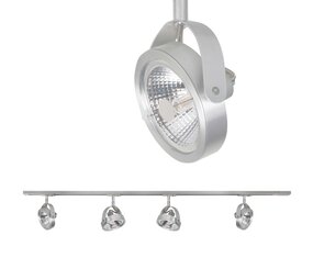 Highlight Trackline Schienensystem 150 cm + 4 Malta Strahler mattchrom Highlight Trackline Schienensystem 150 cm + 4 Malta Strahler mattchrom