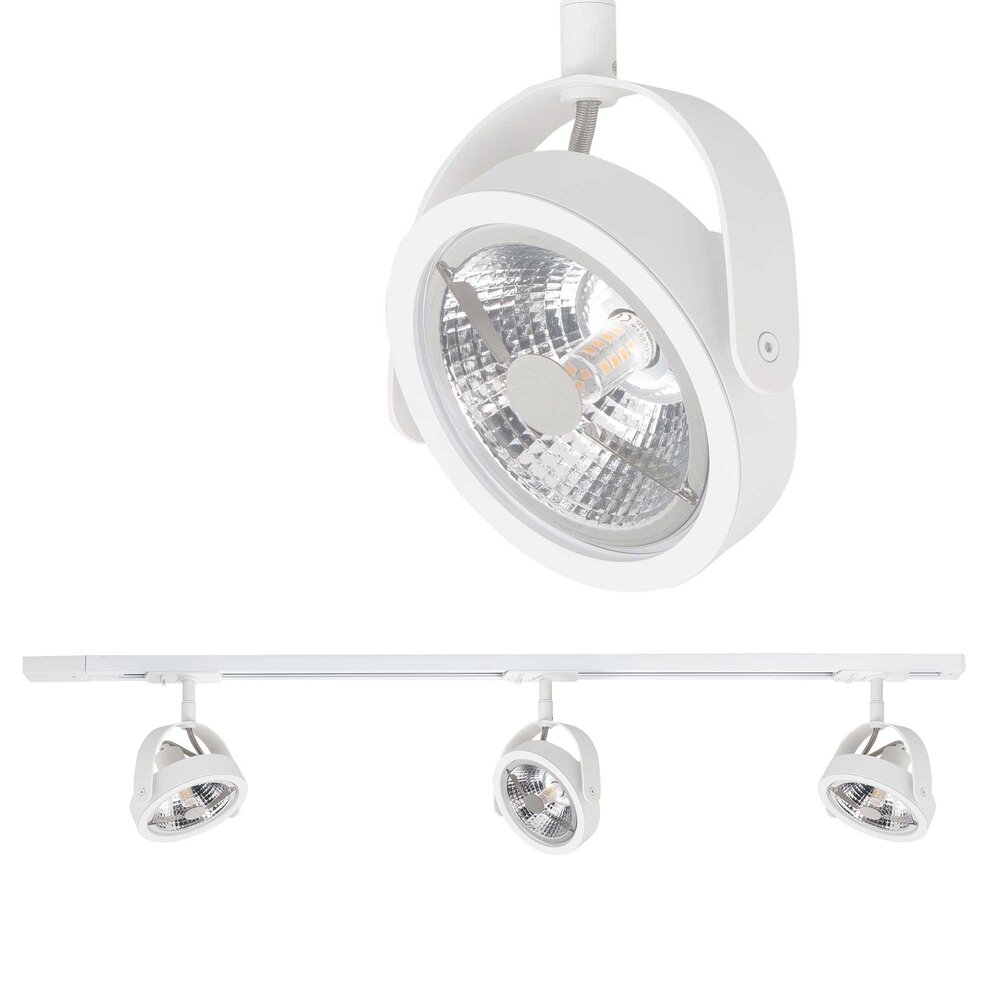 Highlight Trackline Schienensystem 100 cm + 3 Malta Strahler weiß Highlight Trackline Schienensystem 100 cm + 3 Malta Strahler weiß