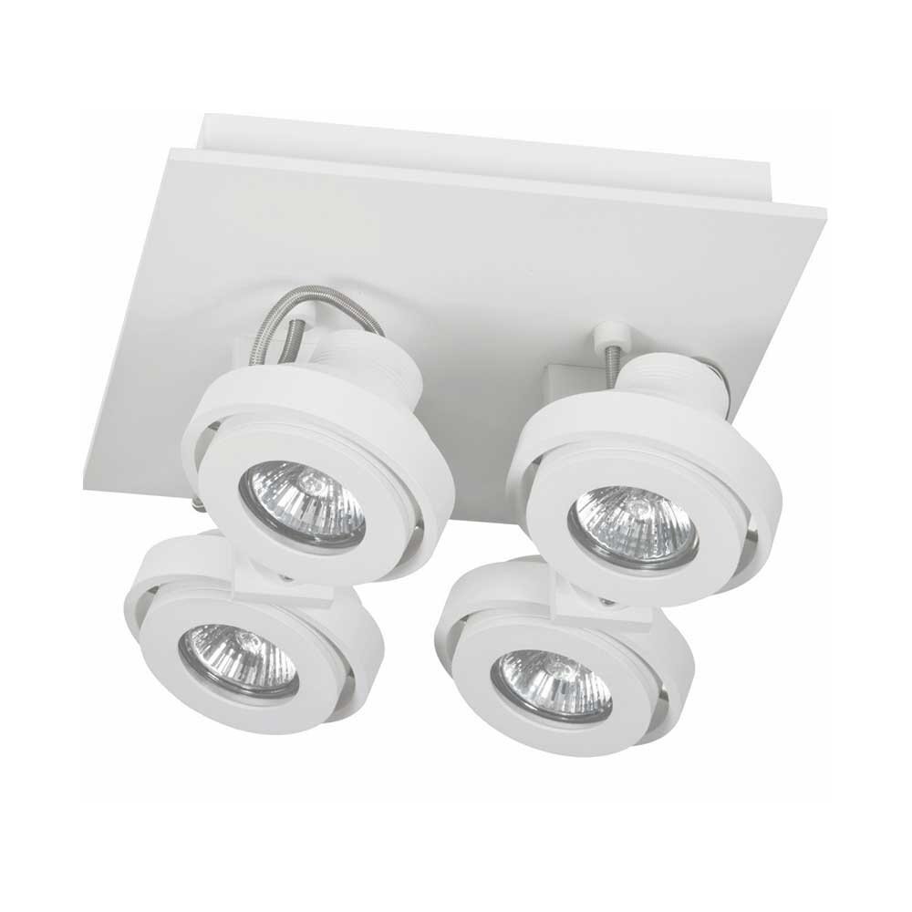 Artdelight Spot Meist 4-Licht quadratisch weiß Artdelight Spot Meist 4-Licht quadratisch weiß