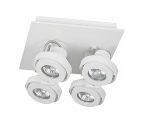 Artdelight Spot Meist 4-Licht quadratisch weiß Artdelight Spot Meist 4-Licht quadratisch weiß