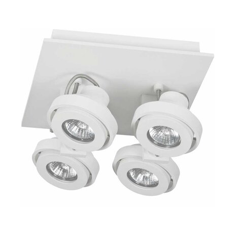 Artdelight Spot Meist 4-Licht quadratisch weiß Artdelight Spot Meist 4-Licht quadratisch weiß