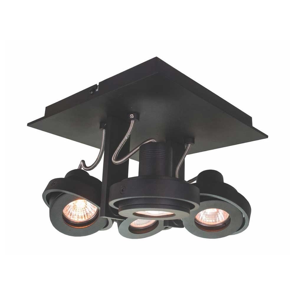 Artdelight Spot Meist 4-Licht quadratisch schwarz Artdelight Spot Meist 4-Licht quadratisch schwarz