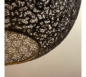 Freelight Hängeleuchte Oronero Ø 30 cm schwarz-gold Freelight Hängeleuchte Oronero Ø 30 cm schwarz-gold