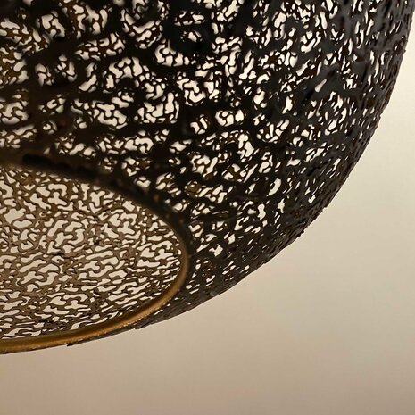 Freelight Hängeleuchte Oronero Ø 30 cm schwarz-gold Freelight Hängeleuchte Oronero Ø 30 cm schwarz-gold