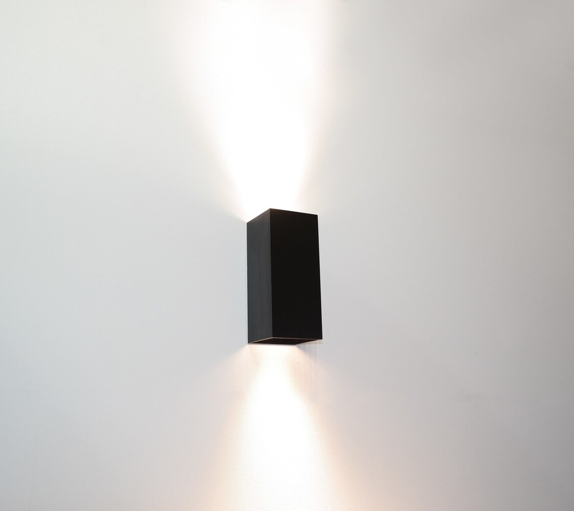 Artdelight Wandleuchte Dante 2 Licht 15,5 x 6,5 cm schwarz Artdelight Wandleuchte Dante 2 Licht 15,5 x 6,5 cm schwarz