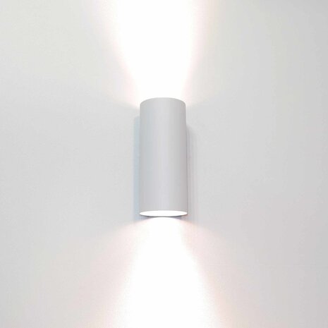 Artdelight Wandleuchte Roulo 2 Licht H 15.4 Ø 6.5 cm weiß Artdelight Wandleuchte Roulo 2 Licht H 15.4 Ø 6.5 cm weiß