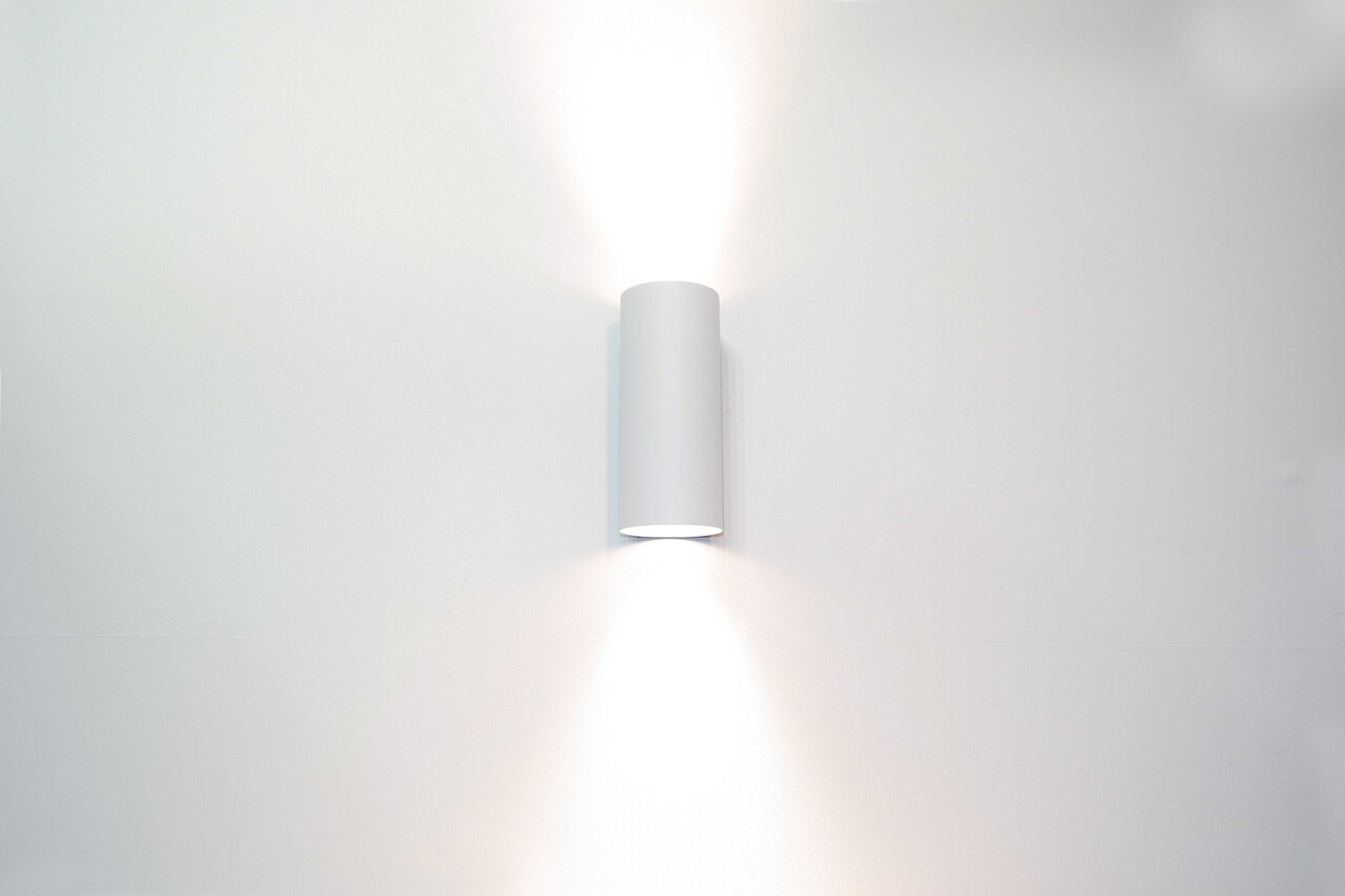 Artdelight Wandleuchte Roulo 2 Licht H 15.4 Ø 6.5 cm weiß Artdelight Wandleuchte Roulo 2 Licht H 15.4 Ø 6.5 cm weiß