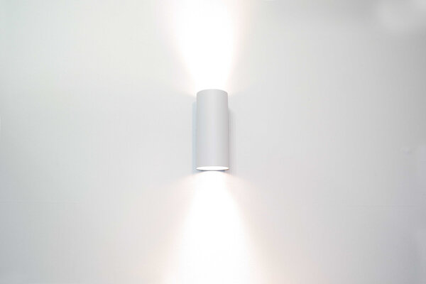 Artdelight Wandleuchte Roulo 2 Licht H 15.4 Ø 6.5 cm weiß Artdelight Wandleuchte Roulo 2 Licht H 15.4 Ø 6.5 cm weiß