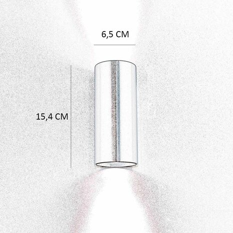 Artdelight Wandleuchte Roulo 2 Licht H 15.4 Ø 6.5 cm weiß Artdelight Wandleuchte Roulo 2 Licht H 15.4 Ø 6.5 cm weiß