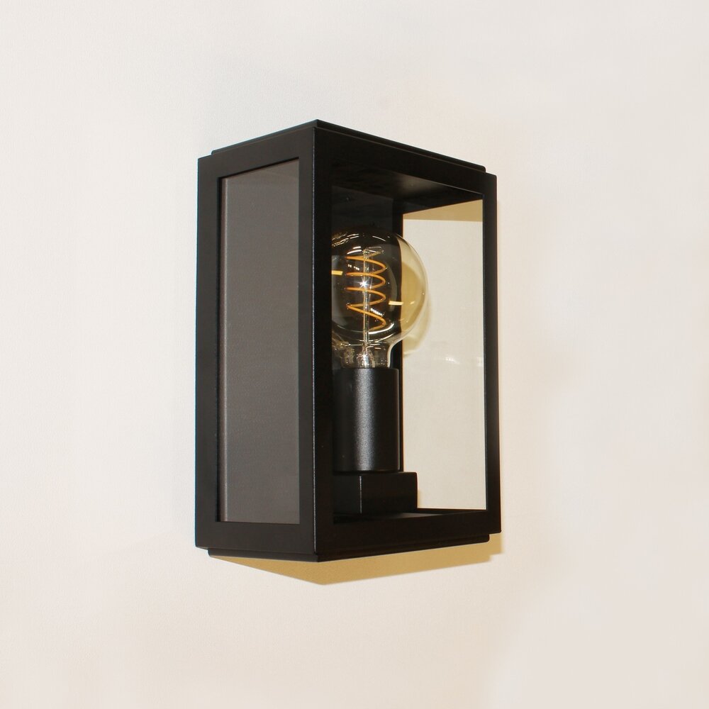 Artdelight Außenlampe Rowin Wand H 25 cm schwarz Artdelight Außenlampe Rowin Wand H 25 cm schwarz