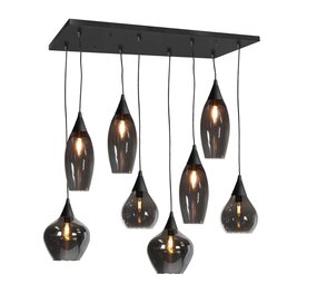 Highlight Hängeleuchte Cambio 8 Licht L 95 x B 40 cm schwarz Highlight Hängeleuchte Cambio 8 Licht L 95 x B 40 cm schwarz