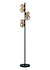 Stehleuchte Calcio 6 Leuchten H 170 cm exkl. 6x G9 LED Braunglas schwarz Stehleuchte Calcio 6 Leuchten H 170 cm exkl. 6x G9 LED Braunglas schwarz