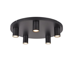 Ylumen Deckenleuchte Tag 5 Licht Ø 50 cm schwarz Ylumen Deckenleuchte Tag 5 Licht Ø 50 cm schwarz