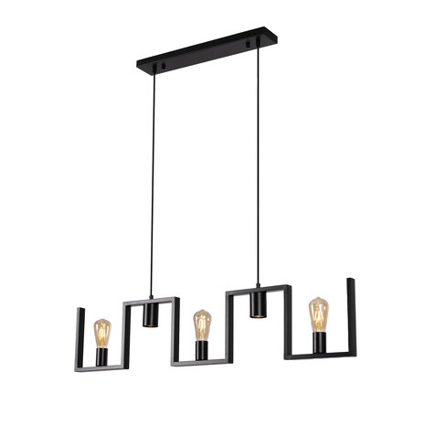 Ylumen Hängeleuchte Row 5 Licht L 112 cm schwarz Ylumen Hängeleuchte Row 5 Licht L 112 cm schwarz