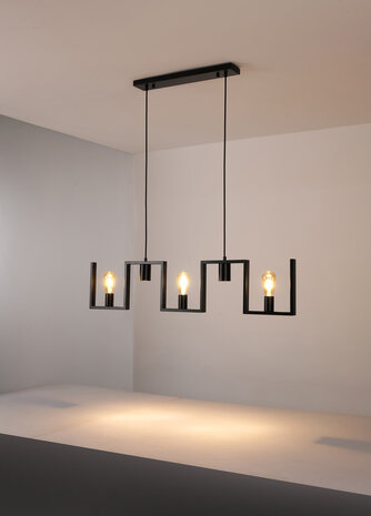 Ylumen Hängeleuchte Row 5 Licht L 112 cm schwarz Ylumen Hängeleuchte Row 5 Licht L 112 cm schwarz