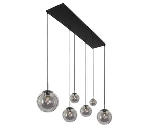 Steinhauer Hängeleuchte bollique L 120 cm B 25 cm 6 Lichter 3499 schwarz Steinhauer Hängeleuchte bollique L 120 cm B 25 cm 6 Lichter 3499 schwarz