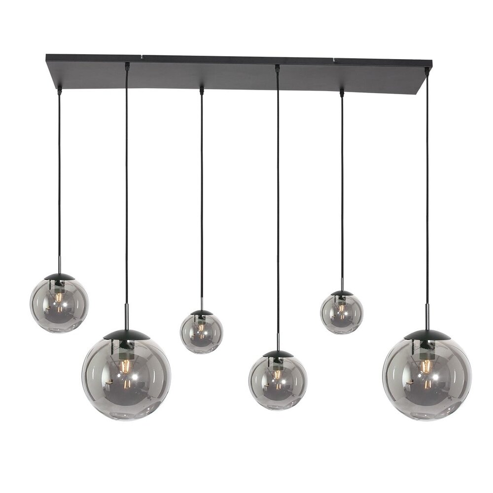 Steinhauer Hängeleuchte bollique L 120 cm B 25 cm 6 Lichter 3499 schwarz Steinhauer Hängeleuchte bollique L 120 cm B 25 cm 6 Lichter 3499 schwarz