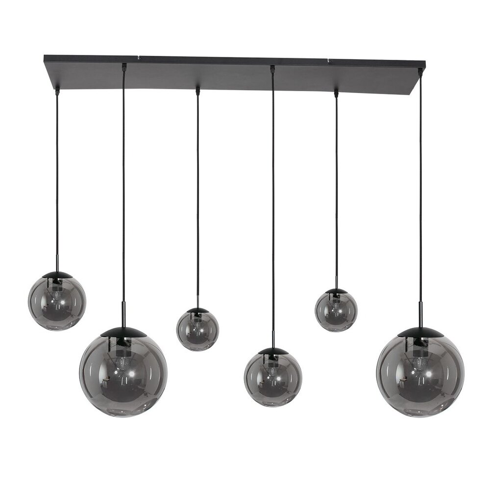 Steinhauer Hängeleuchte bollique L 120 cm B 25 cm 6 Lichter 3499 schwarz Steinhauer Hängeleuchte bollique L 120 cm B 25 cm 6 Lichter 3499 schwarz