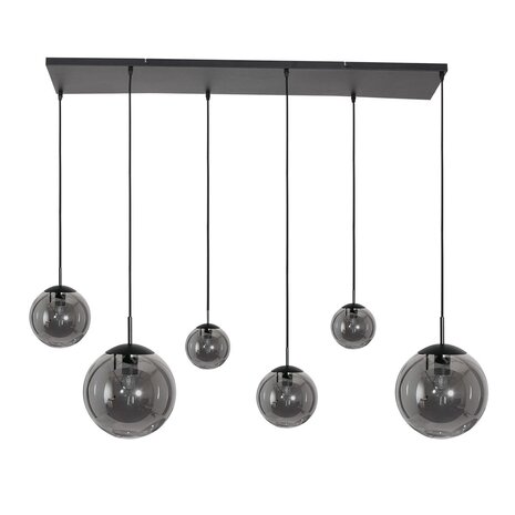 Steinhauer Hängeleuchte bollique L 120 cm B 25 cm 6 Lichter 3499 schwarz Steinhauer Hängeleuchte bollique L 120 cm B 25 cm 6 Lichter 3499 schwarz