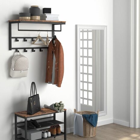 Ylumen Kleiderständer Wesly B 80 cm H 42 cm braun schwarz Ylumen Kleiderständer Wesly B 80 cm H 42 cm braun schwarz