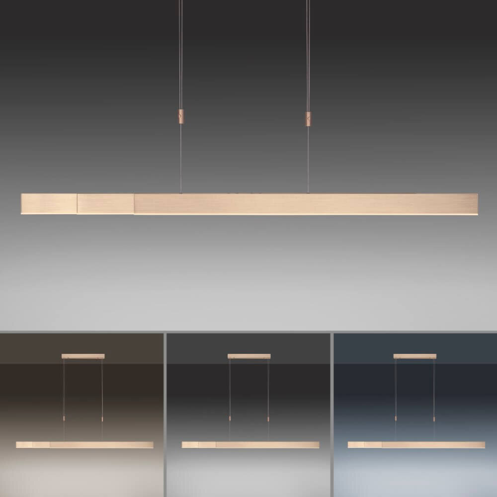 Neuhaus PURE Hängeleuchte e-Slide L 120-200 cm matt gold Neuhaus PURE Hängeleuchte e-Slide L 120-200 cm matt gold