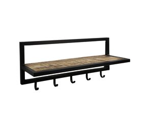 HSM Collection Kleiderständer Akazienholz Metall B 66 cm natur schwarz HSM Collection Kleiderständer Akazienholz Metall B 66 cm natur schwarz