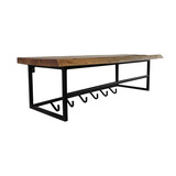 HSM Collection Kleiderständer Akazienholz Metall B 90 cm natur schwarz HSM Collection Kleiderständer Akazienholz Metall B 90 cm natur schwarz