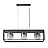 Hängeleuchte Dentro 3 Licht L 110 cm Rauchglas schwarz Hängeleuchte Dentro 3 Licht L 110 cm Rauchglas schwarz